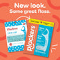 Plackers Twin-Line Dental Flossers, Cool Mint Flavor, Dual-Action Flossing System, Super Tuffloss, 2x the Clean, 300 Count