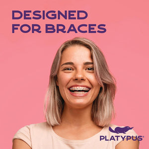 Platypus Orthodontic Flossers for Braces, 40 Count, Fits Under Arch Wire, Non-Damaging, Encourages Flossing Habits