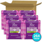 Poise Daily Liners, Incontinence Panty Liners, 2 Drop Very Light Absorbency, Long Length, 264 Count (6 Packs of 44), Packaging May Vary