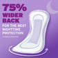 Poise Incontinence Pads & Postpartum Overnight Pads, Extra Coverage, 72 Count, 2 Packs of 36 (Packaging May Vary)