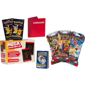 Pokémon Mega Collectors Kit, 100 Total Cards, Includes 5 Packs, 1 Holo Foil, Binder, Fun Gift for Kids