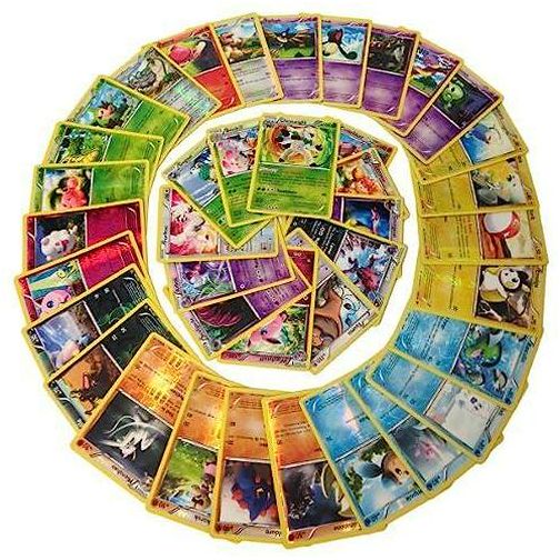 Pokemon TCG 50 Shiny Foil Cards Assorted Lot Unique Collection Set with No Duplicates