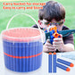Pokiiulk 300 Pack Refill Darts for Nerf Guns Compatible Foam Bullets with Storage Bucket Blue