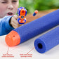 Pokiiulk 300 Pack Refill Darts for Nerf Guns Compatible Foam Bullets with Storage Bucket Blue
