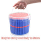 Pokiiulk 300 Pack Refill Darts for Nerf Guns Compatible Foam Bullets with Storage Bucket Blue