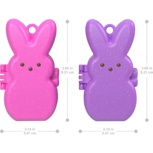 Polly Pocket x Peeps Compact Set with 6 Dolls 2 Playsets and Clip Keychains