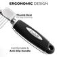 Poodle Dematting Rake Comb with 2.5 Inch Steel Blades Metal Grooming Brush for Knotted Fur