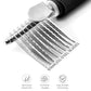 Poodle Dematting Rake Comb with 2.5 Inch Steel Blades Metal Grooming Brush for Knotted Fur