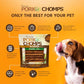 Pork Chomps Roasted Pork Skin Dog Chews 6 Inch Twists Pack of 15 Long Lasting Tasty Treats for Chewing
