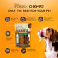 Pork Chomps Roasted Pork Skin Twists Dog Chews 6 Inch 4 Count Tasty Long Lasting Treats