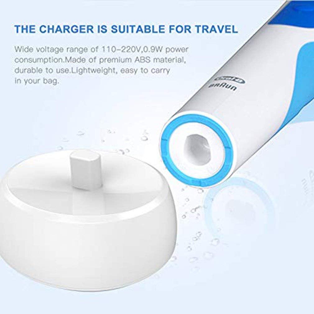 Portable Electric Toothbrushes Charger For Oral B - Inductive Model 3757 Replacement Charging Base, Ideal For Trave,
