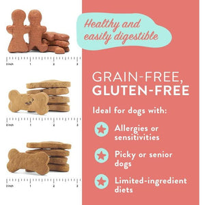 Portland Pet Food Dog Treats Variety Pack Pumpkin Gingerbread Bacon Biscuits Grain Free Made in USA 3 Pack