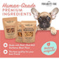 Portland Pet Food Dog Treats Variety Pack Pumpkin Gingerbread Bacon Biscuits Grain Free Made in USA 3 Pack