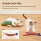 Potaroma Saury Fish Cat Toys, 3 Pack, 9.4", Catnip & Crinkle Sound, Soft Kicker Toy for Indoor Cats of All Breeds