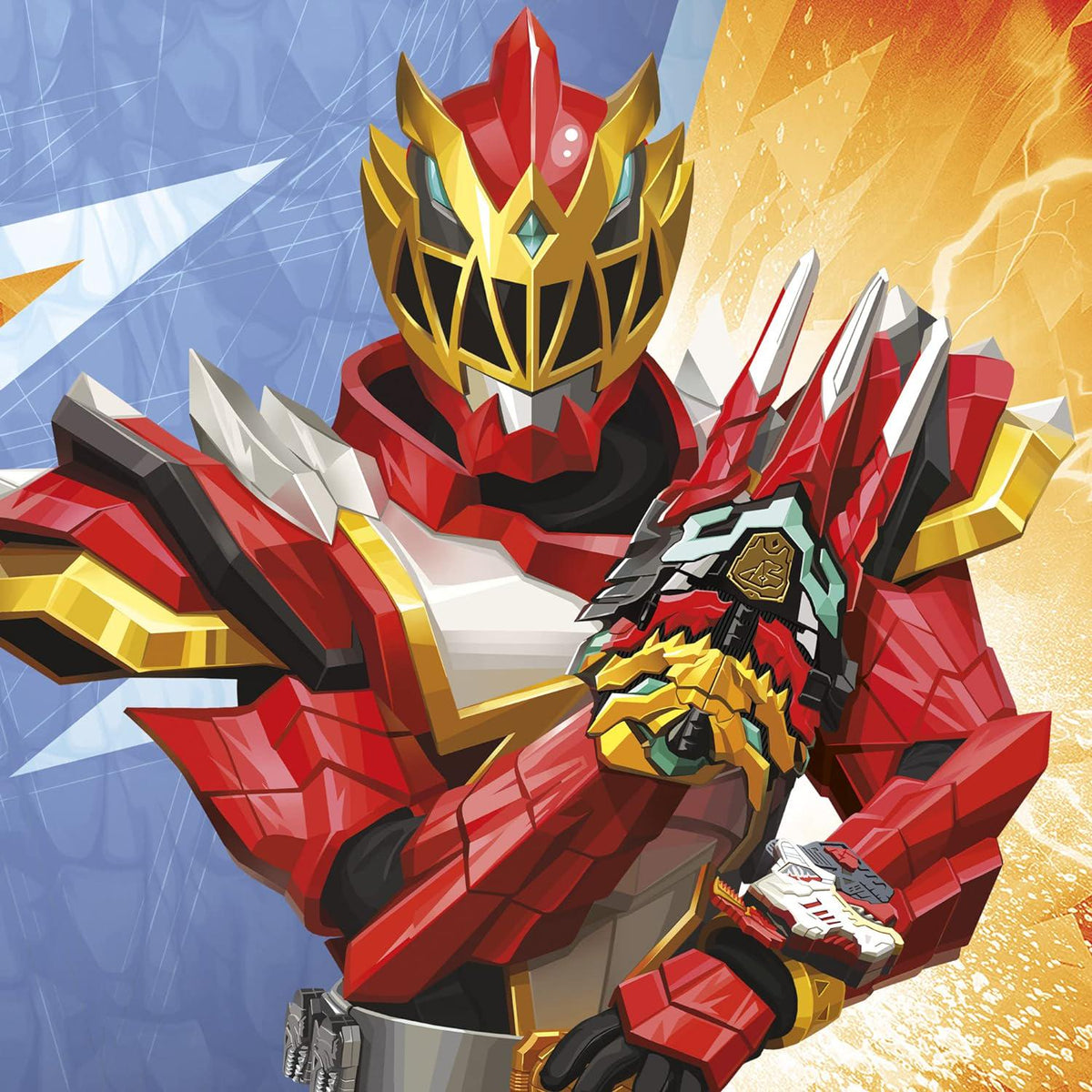 Power Rangers Dino Knight Morpher Toy With Lights, Sounds And Red Ranger Key - 5+ Years,