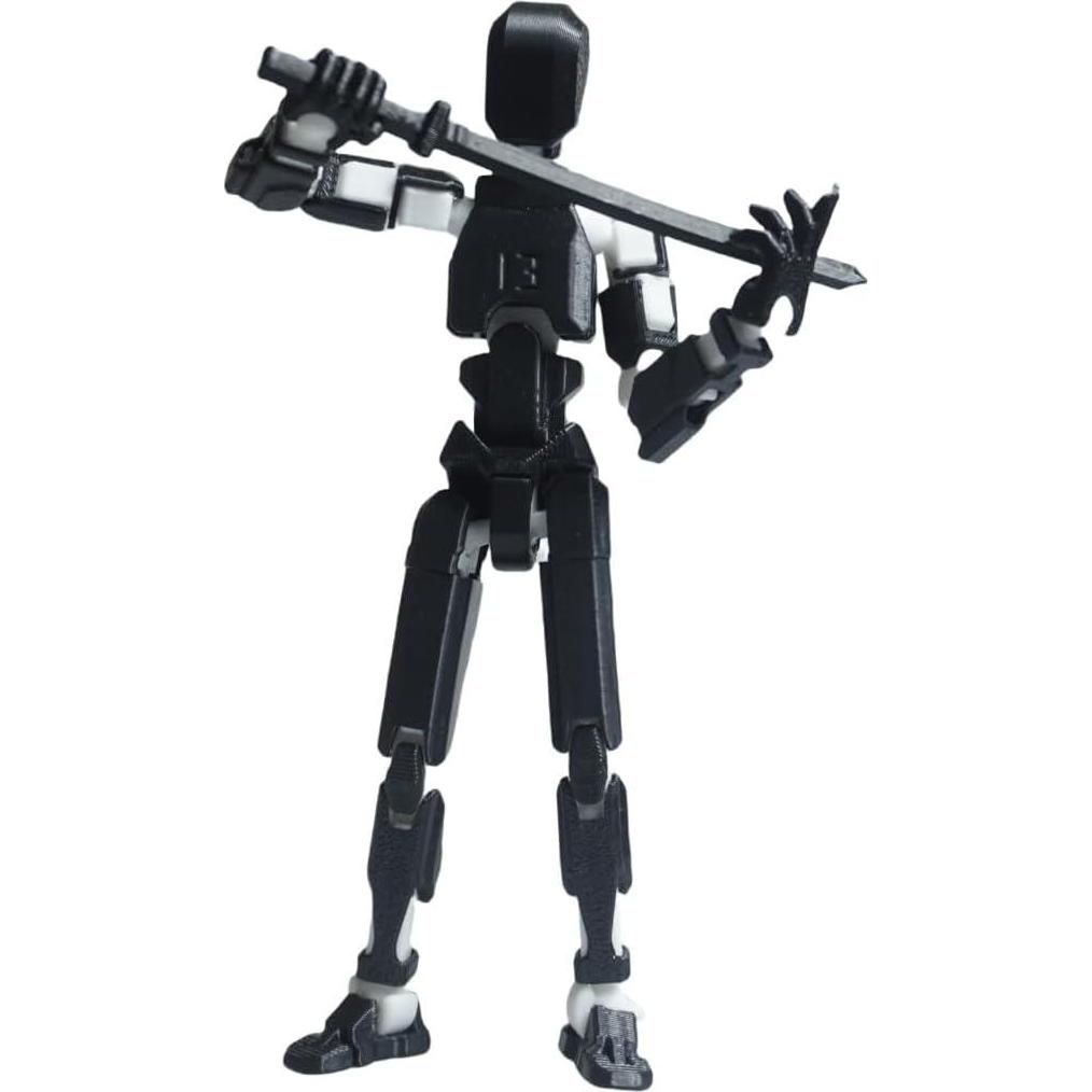 Pre-Assembly 3D Printed 5.54'' Stick 13 Action Figure, Multi-Jointed Tian13, Articulated T13 Desktop Decoration,12 In 1 D13 Accessories, Best Birthday Festival Gift,Does not Apply