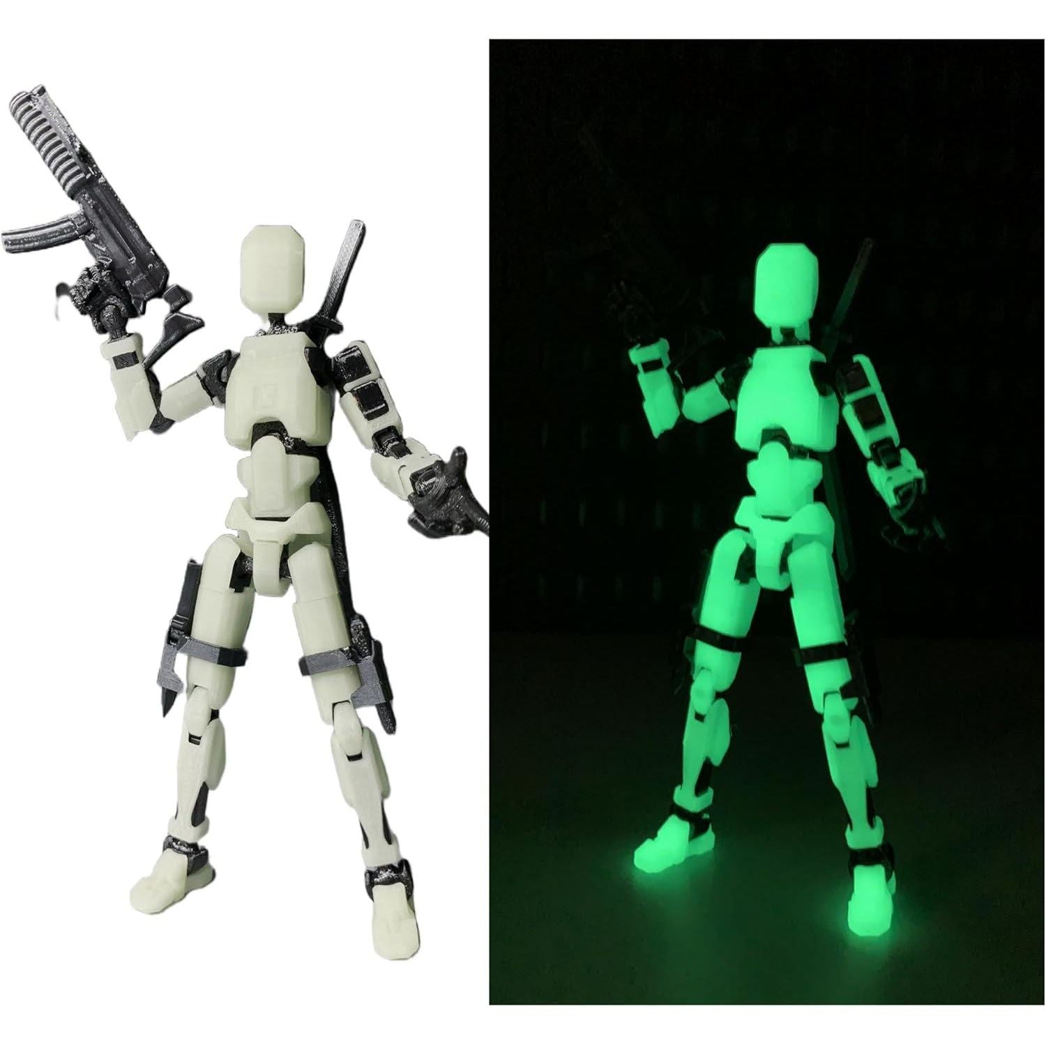 Pre-Assembly 3D Printed 5.54'' Stick 13 Action Figure, Multi-Jointed Tian13, Articulated T13 Desktop Decoration,12 In 1 D13 Accessories, Best Birthday Festival Gift,Does not Apply
