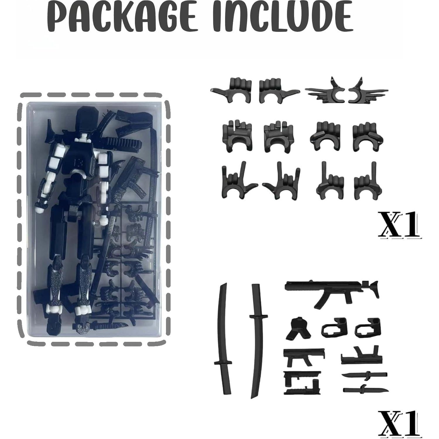 Pre-Assembly 3D Printed 5.54'' Stick 13 Action Figure, Multi-Jointed Tian13, Articulated T13 Desktop Decoration,12 In 1 D13 Accessories, Best Birthday Festival Gift,Does not Apply