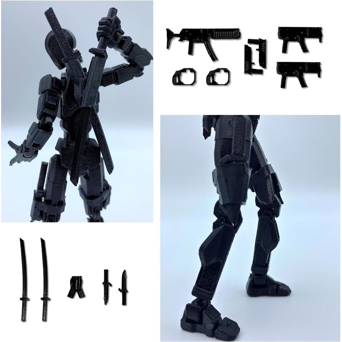 Pre-Assembly 3D Printed 5.54'' Stick 13 Action Figure, Multi-Jointed Tian13, Articulated T13 Desktop Decoration,12 In 1 D13 Accessories, Best Birthday Festival Gift,Does not Apply