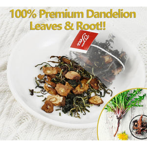 ULTHMOK Premium Dandelion Leaf And Root Tea,50 Tea Bags /3.53Oz, For Liver And Kidney Health, Roasted Detox Herbal Tea. Support Digestion And Boost Immune System, Caffeine Free.