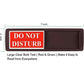 Privacy Sign - Do Not Disturb/Welcome Sign For Home Office Restroom Conference Hotel Hospital, Non-Scratch Magnetic Slider Door Indicator Sign Whether Room Vacant Or Occupied (Black),739771350877