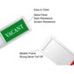 Privacy Sign, Premium Vacant Occupied Sign For Home Office Restroom Conference Hotles Hospital, Slider Door Indicator Tells Whether Room Vacant Or Occupied, 7'' X 2'' - Silver,