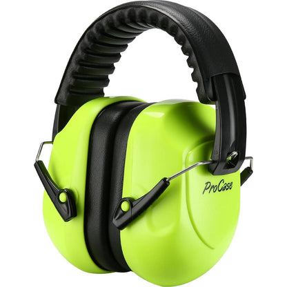 ProCase Noise Reduction Ear Muffs, Sound Proof Ear Protection, NRR 28dB Noise Cancelling Headphones For Adults Kids Autism, Hearing Protection For Shooting Gun Range Mowing -Neonyellow,