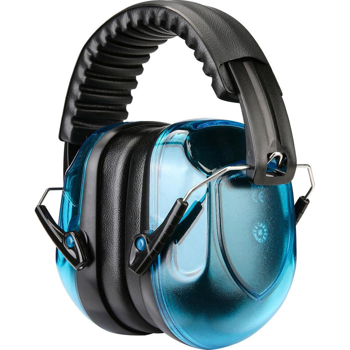 ProCase Noise Reduction Ear Muffs, NRR 28dB, Noise Cancelling for Adults/Kids, Hearing Protection for Shooting & Mowing (Crystal Blue)