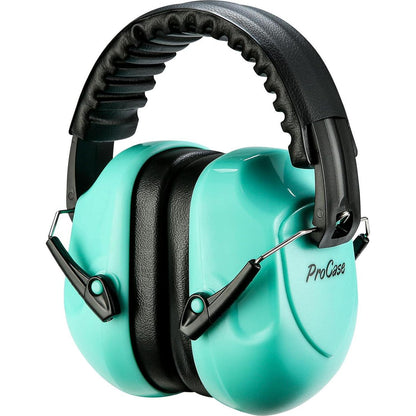 ProCase Noise Reduction Ear Muffs, Sound Proof Ear Protection, NRR 28dB Noise Cancelling Headphones For Adults Kids Autism, Hearing Protection For Shooting Gun Range Mowing -Teal,