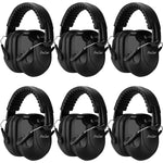 ProCase Noise Reduction Ear Muffs, Sound Proof Ear Protection, NRR 28dB Noise Cancelling Headphones For Adults Kids Autism, Hearing Protection For Shooting Gun Range Mowing -6 Packs, Black,