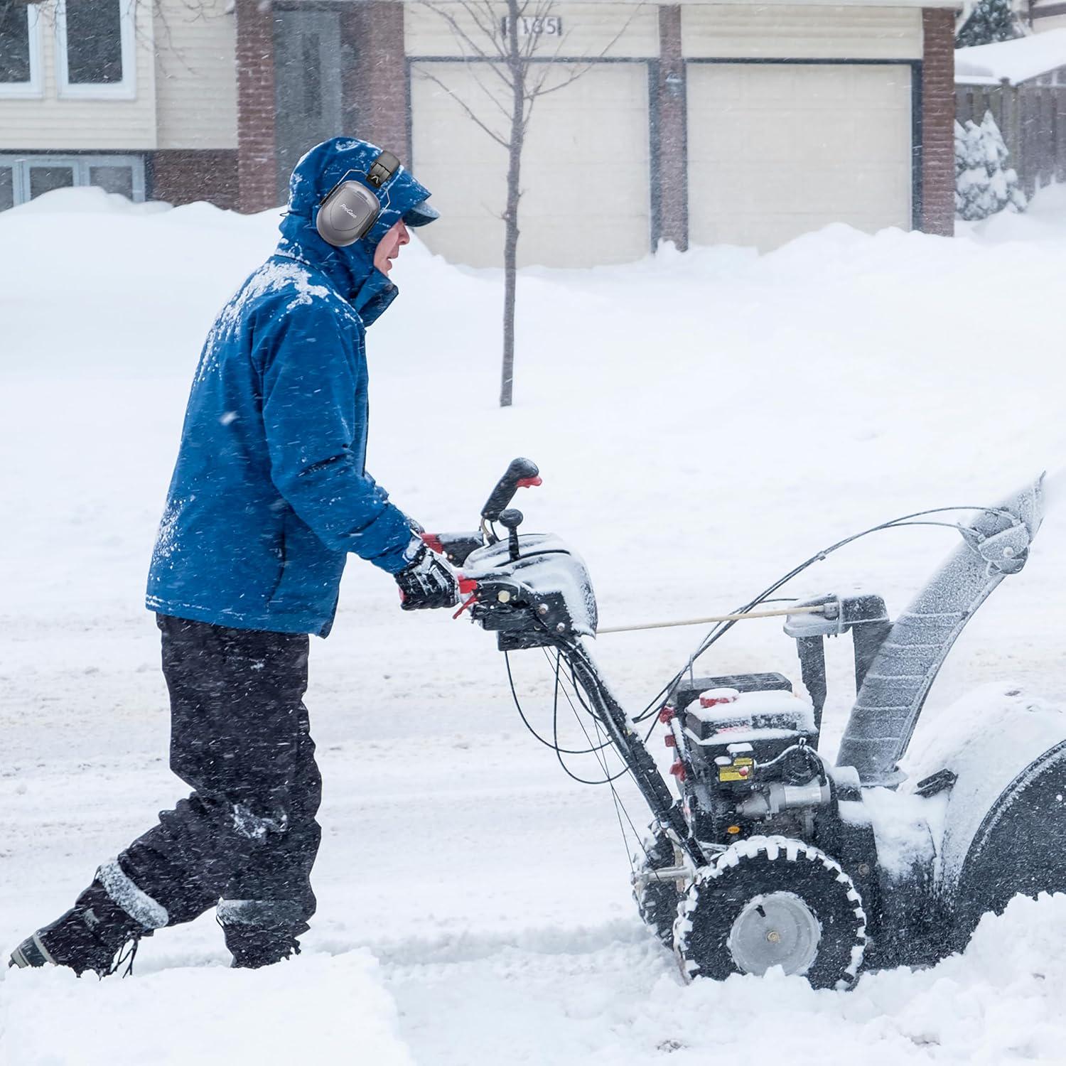 ProCase Noise Reduction Ear Muffs, Sound Proof Ear Protection, NRR 28dB Noise Cancelling Headphones For Adults Kids Autism, Hearing Protection For Shooting Gun Range Mowing -Grey,