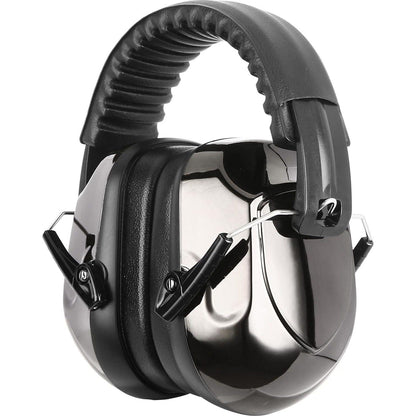 ProCase Noise Reduction Ear Muffs, Sound Proof Ear Protection, NRR 28dB Noise Cancelling Headphones For Adults Kids Autism, Hearing Protection For Shooting Gun Range Mowing -Metalic Black,