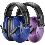 ProCase Noise Reduction Ear Muffs, Sound Proof Ear Protection, NRR 28dB Noise Cancelling Headphones For Adults Kids Autism, Hearing Protection For Shooting Gun Range Mowing -2 Packs, Purple And Navy,