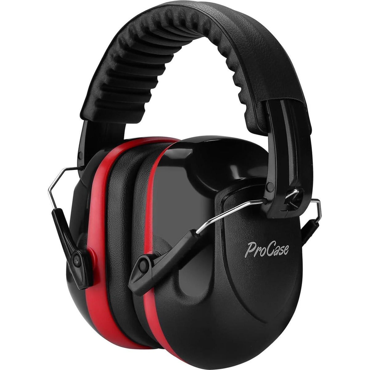 ProCase Noise Reduction Ear Muffs, Sound Proof Ear Protection, NRR 28dB Noise Cancelling Headphones For Adults Kids Autism, Hearing Protection For Shooting Gun Range Mowing -2 Packs, Red,