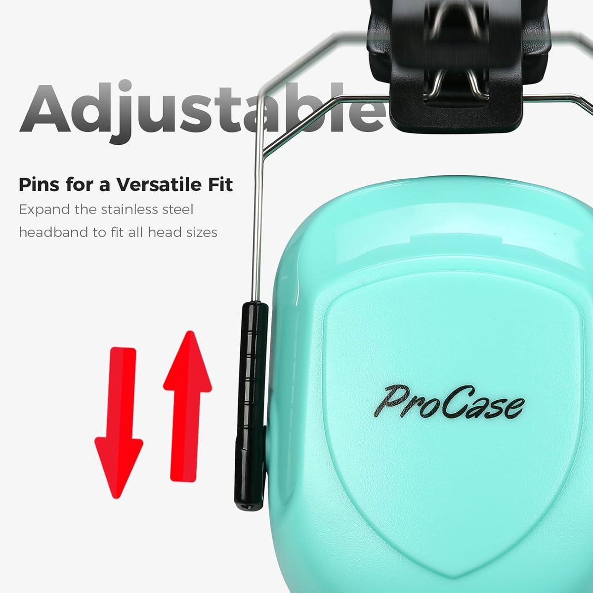 ProCase Noise Reduction Ear Muffs, Sound Proof Ear Protection, NRR 28dB Noise Cancelling Headphones For Adults Kids Autism, Hearing Protection For Shooting Gun Range Mowing -Teal,
