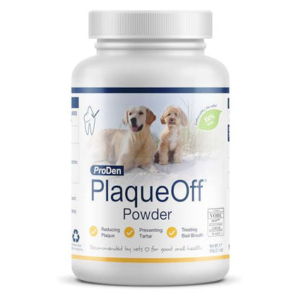 Proden PlaqueOff Powder for Dogs and Cats 60g Oral Care Breath Freshener and Tartar Control