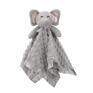 Pro Goleem Elephant Security Blanket, Soft Lovey Unisex Lovie Baby Gifts For Newborn Boys And Girls Snuggle Toy Stuffed Animal Grey 16 Inch,