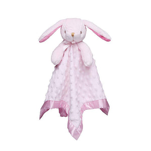 Pro Goleem Loveys For Babies Bunny Security Blanket Baby Girl Gifts Newborn Soft Pink Lovie For Infant And Toddler Snuggle Toy Stuffed Animal, Pink 16 Inch,