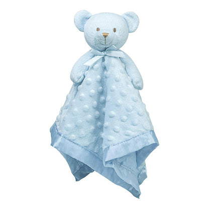 Pro Goleem Teddy Bear Lovey Baby Security Blanket For Boys And Girls Unisex Soft Lovie Baby Gifts For Newborn Toddler Snuggle Toy Stuffed Animal Blue 16 Inch,