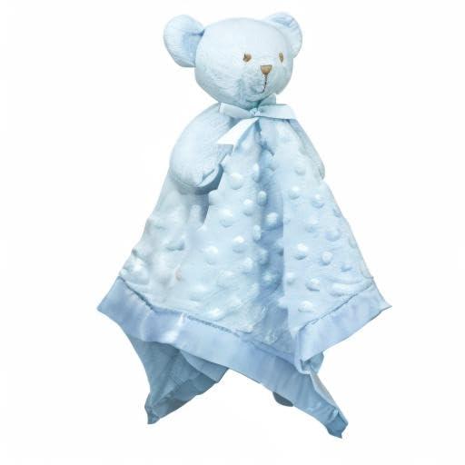 Pro Goleem Teddy Bear Lovey Baby Security Blanket For Boys And Girls Unisex Soft Lovie Baby Gifts For Newborn Toddler Snuggle Toy Stuffed Animal Blue 16 Inch,