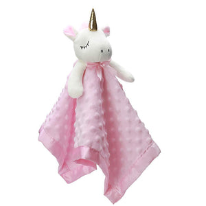 Pro Goleem Unicorn Loveys For Babies Soft Plush Pink Security Blanket For Girls Snuggle Toy Stuffed Animal Lovies For Babies Baby Girl Gifts For Newborn, Infant And Toddler, 16 Inch,