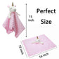 Pro Goleem Unicorn Loveys For Babies Soft Plush Pink Security Blanket For Girls Snuggle Toy Stuffed Animal Lovies For Babies Baby Girl Gifts For Newborn, Infant And Toddler, 16 Inch,