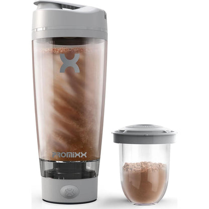 Promixx Pro Shaker Bottle, 1 Pc, 20 oz, Rechargeable, Cool Gray, BPA-Free, Smooth Mixing, With Storage