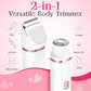 Risina Pubic Hair Trimmer For Women - Electric Razors For Women's Body Groomer, Replaceable Ceramic Blade Heads, Face Hair Remover Head, USB-C&Dock Charging, Waterproof&Easy Cleaning White