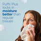 Puffs Puffs Plus Lotion Facial Tissues, 8 Family Boxes, 124 Facial Tissues Per Box, Allergies And Colds