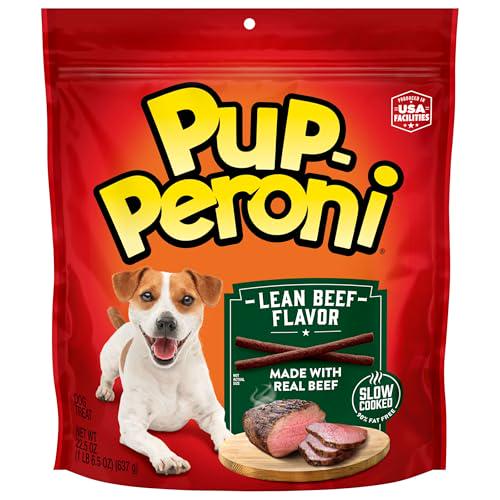 Pup-Peroni Lean Beef Dog Treats 22.5 oz Soft and Chewy 90 Percent Fat Free Made with Real Beef for Training and Reward