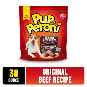 Pup-Peroni Dog Treats Original Beef Flavor Made with Real Beef 38 oz