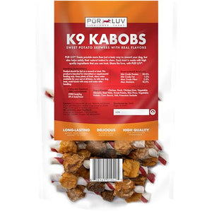 Pur Luv K9 Kabobs Dog Treats with Chicken Duck and Sweet Potato 12 oz Bag