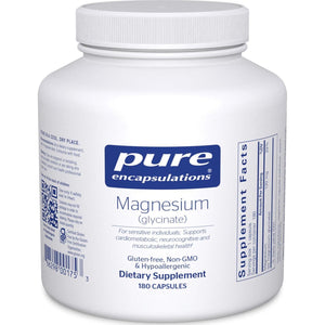 Pure Encapsulations Magnesium Glycinate, Stress Relief & Sleep Support Supplement, 180 Capsules