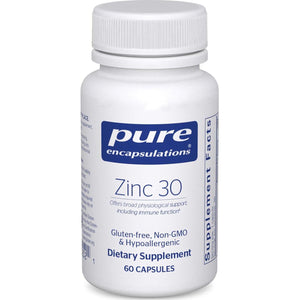 Pure Encapsulations Pure Encapsulations Zinc 30 Mg - Supplement For Immune System Support, Growth And Development, And Wound Healing* - With Zinc Picolinate 30 Mg - 60 Capsules